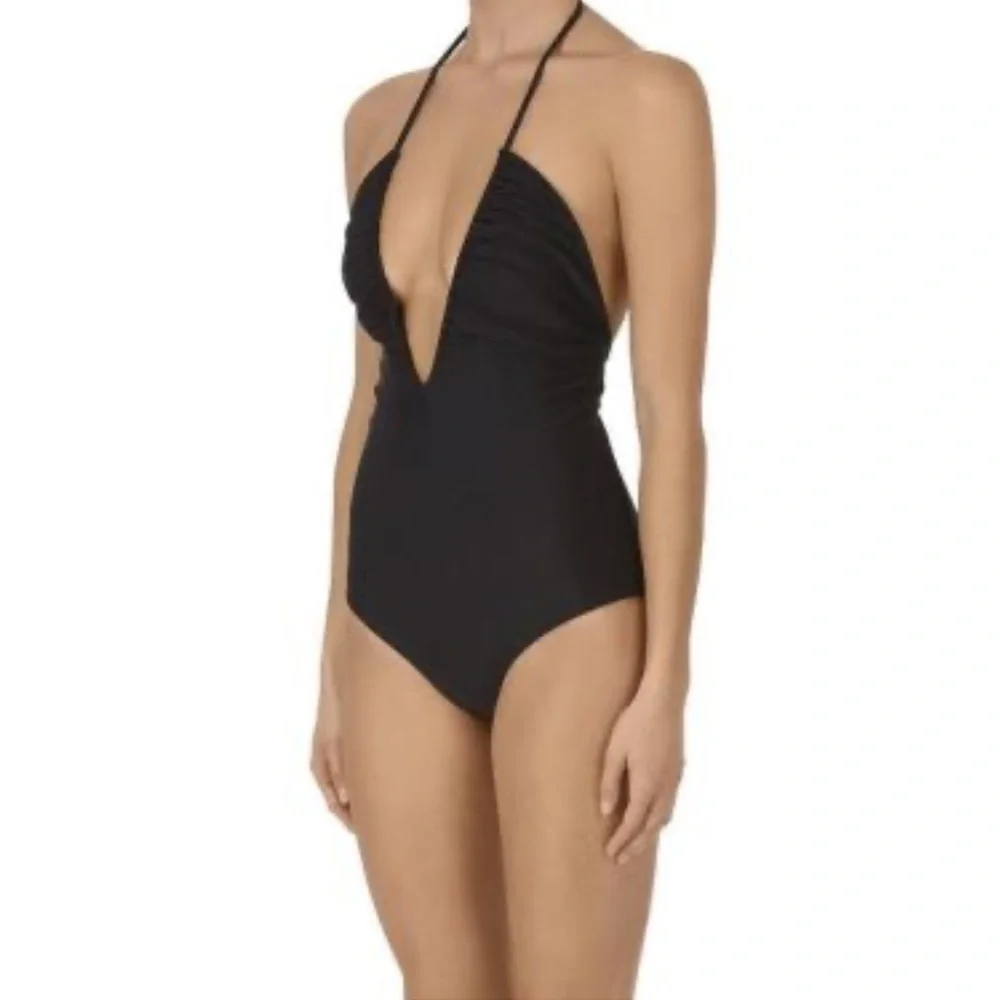 MIKOH Luana One Piece Swim Suit Black/White STRIPED XL 74 - Picture 3 of 16